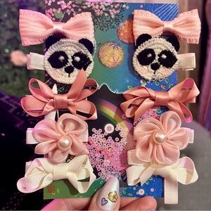 🐼✨ Kawaii Mixed Set of Decorative Ribbon Bows for Hair Shoes Bag Belt Loops